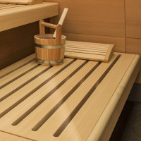 Водно-дисперсионный лак для бань и саун PROFIWOOD (антисептик; влагостойкий; полиакриловый; 4.5 кг) 63083