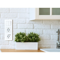 Двухклавишный выключатель Legrand - INSPIRIA - 10 AX - 250 В - белый 673620