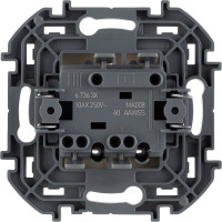 Выключатель Legrand двухклавишный с подсветкой/индикацией Legrand Inspiria 10А 250В безвинтовые зажимы слоновая кость 673631