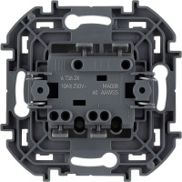 Двухклавишный выключатель Legrand - INSPIRIA - 10 AX - 250 В - антрацит 673623