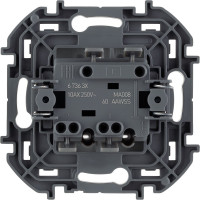 Выключатель Legrand двухклавишный с подсветкой/индикацией Legrand Inspiria 10А 250В безвинтовые зажимы алюминий 673632