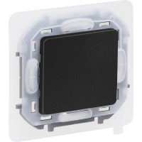 Переключатель Legrand одноклавишный IP44 Inspiria 10А 250В безвинтовые зажимы антрацит 673673