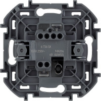 Переключатель Legrand одноклавишный Legrand Inspiria 10А 250В безвинтовые зажимы алюминий 673652