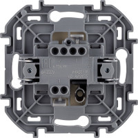 Выключатель Legrand кнопочный одноклавишный Legrand Inspiria с нормально-открытым контактом 6А 250В безвинтовые зажимы слоновая кость 673691