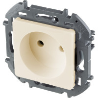 Розетка Legrand без заземления Legrand Inspiria без шторок 16А 250В винтовые зажимы слоновая кость 673711