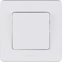 Выключатель Legrand одноклавишный Legrand Inspiria 10А 250В безвинтовые зажимы белый 673600