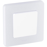 Выключатель Legrand одноклавишный Legrand Inspiria 10А 250В безвинтовые зажимы белый 673600