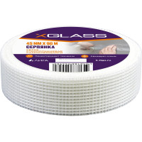 Лента серпянка стеклотканевая самоклеящаяся X-Glass Pro 45 мм х 90 м 220074