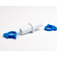 Соединитель для шлангов 1/2x1/2 с 2-мя хомутами ДТРД Clip-Track 4W_1/21/2_02А003.010.0020