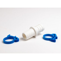 Соединитель для шлангов 3/4x3/4 с 2-мя хомутами ДТРД Clip-Track 4W_1919_02А003.010.0026