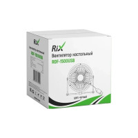 Настольный бытовой вентилятор RIX RDF-1500USB цвет черный 38768