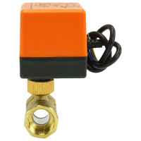 Кран DN.ru латунный RP.BRASS.120.MM.020 Ду20 Ру16, муфтовый электропривод 220В D160-00118