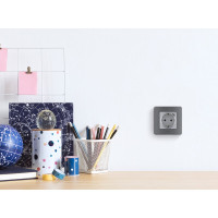 Розетка Legrand с заземлением с USB тип C Legrand Inspiria со шторками 16А 250В 1500мА 5В безвинтовые зажимы алюминий 673772