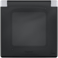 Рамка Legrand с защитной крышкой IP 44 - INSPIRIA - алюминий 673922