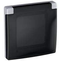 Рамка Legrand с защитной крышкой IP 44 - INSPIRIA - алюминий 673922