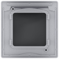 Рамка Legrand с защитной крышкой IP 44 - INSPIRIA - алюминий 673922