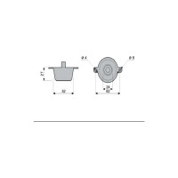 Регулируемая опора Левша H-27 4 шт. У8-8631