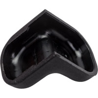 Мебельный уголок с декоративной накладкой Левша 20x20 4 шт. черный У8-5129.Ч