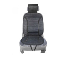 Накидка сиденья SKYWAY Summer-05 бамбук, с поддержкой спины, черный, 1 шт. S01302044