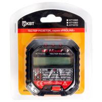 Тестер розеток и УЗО КВТ КТ 107D PROLINE 86321