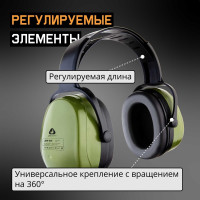 Противошумные наушники Jeta Safety Sonus Max, оливковые, 32 дБ JEM-201