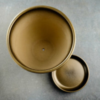 Цветочный горшок с поддоном СИМАЛЕНД Черное золото 5 л 6912627