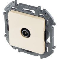 Розетка Legrand TV (телевизионная) Legrand Inspiria проходная 14дБ 5-862мГц слоновая кость 673861