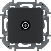 Розетка Legrand TV (телевизионная) Legrand Inspiria оконечная 10дБ 5-862мГц антрацит 673873