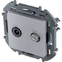 Розетка Legrand TV-SAT Legrand Inspiria "звезда" алюминий 673882