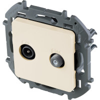 Розетка Legrand TV-SAT Legrand Inspiria "звезда" слоновая кость 673881