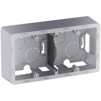 Коробка накладного монтажа Legrand - 2 поста - INSPIRIA - алюминий 673992