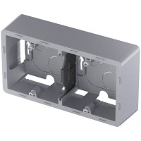 Коробка накладного монтажа Legrand - 2 поста - INSPIRIA - алюминий 673992