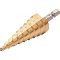 Сверло ступенчатое 4-20 мм, 9 размеров Резолюкс 31402