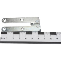 Ломберная петля Левша плоская, 130x15 мм, сталь, 2 шт. цинк У8-3319.Ц