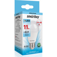 Светодиодная LED лампа Smartbuy A60_24-48В-11W00/E27 SBL-A60_24-48-11-40K-E27