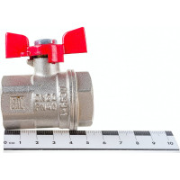 Шаровой кран VALFEX PREMIUM для воды, 3/4" ВР/ВР, бабочка VF.217.NB1.034.PREMIUM