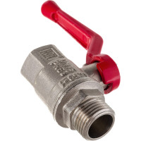 Шаровой кран VALFEX PREMIUM для воды, 1/2" ВР/НР, рычаг VF.215.NR1.012.PREMIUM