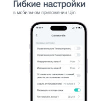 Умное реле на дин рейку Ujin Connect-din/2 канала/16А/wi-fi /голосовое управление Алисой, Салютом UCD-W-2С16+16A-2D