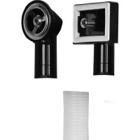 Сифон для кухонной мойки WISENT с одной чашей, с круглым и прямоугольным переливом, с подводкой для стиральной машины GER013 WGER013