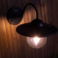 Светильник уличный ERASF22-38 на солнечных батареях настенный Ретро 1 LED, ЭРА Б0053388