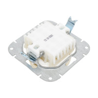 Механизм выключателя Bylectrica 2-клавишный, скрытая установка, серия ПРОВАНС, С510-3302 бежевый