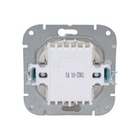 Механизм выключателя Bylectrica 1-клавишный, проходной, скрытая установка, серия ПРОВАНС, С610-3361 бежевый