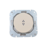 Механизм выключателя Bylectrica 1-клавишный, проходной, скрытая установка, серия ПРОВАНС, С610-3361 бежевый