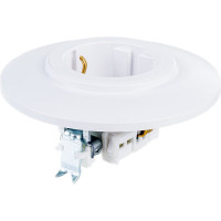 Розетка Bylectrica 1-местная, скрытая установка, с заземляющим контактом, диаметр 92 мм, серия ПРОВАНС круг, белый РС16-0402