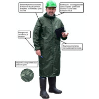 Влагозащитный плащ-дождевик БЕРТА 800-44-46 зеленый, рост 182-188