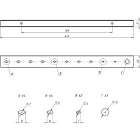 Настенный держатель-органайзер отверток EMBODIMENT черный EMB-WOSC-W-B