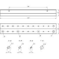 Настенный держатель-органайзер отверток EMBODIMENT двухуровневый, черный EMB-WOSC-DW-B