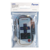 Контроллер для одноцветной светодиодной ленты мини FERON с П/У белый, 12-24V, LD65 48031