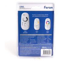 Контроллер диммер для светодиодной ленты FERON с П/У белый, 12-24V, LD62 48029