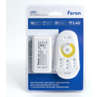 Контроллер CCT для мультибелой светодиодной ленты FERON с П/У белый, 12-24V, LD61 48028